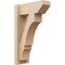 Ekena Millwork 5 1/2-in W x 12-in D x 20-in H Balboa Slat Rough Cedar Woodgrain TimberThane Outlooker, Primed Tan OUTUR055X12X20BOA24RCPR - alternate 1